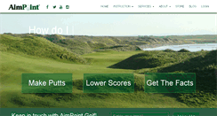 Desktop Screenshot of aimpointgolf.com